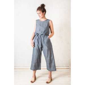 Jyoti – Fair Works Jumpsuit JALINAS Nadelstreifen