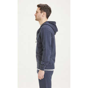 KnowledgeCotton Apparel Sweatjacke – Zip hood basic badge sweat- aus Biobaumwolle