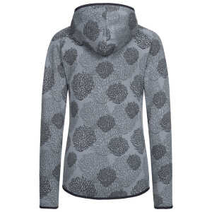 Lexi&Bö Coral Zip Hoodie Damen mit Korallen Allover Print in grau