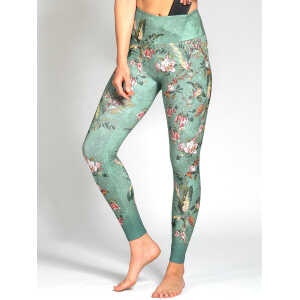 Magadi Yoga Leggings SECRET GARDEN aus Komfort-Stretch mit Tasche