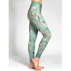 Magadi Yoga Leggings SECRET GARDEN aus Komfort-Stretch mit Tasche