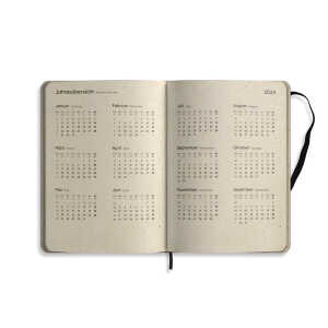 matabooks® Nachhaltiger A5 Kalender Samaya 2024 Farbe: Purple (DE/EN)