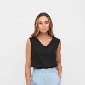 WiDDA berlin Bluse NENA in Schwarz aus Tencel