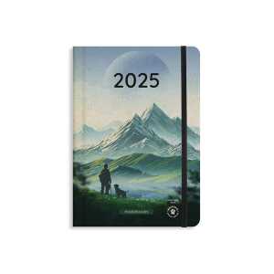 matabooks® Nachhaltiger A5 Kalender/Jahresplaner – Samaya 2025 Farbe: Meadow (DE/EN)