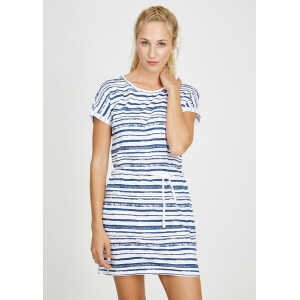 recolution Kleid Shirtdress #STRIPES weiß blau gestreift