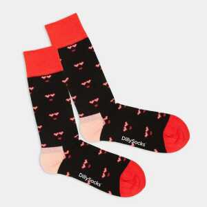 DillySocks Socken Cyber Love aus Biobaumwoll-Mix