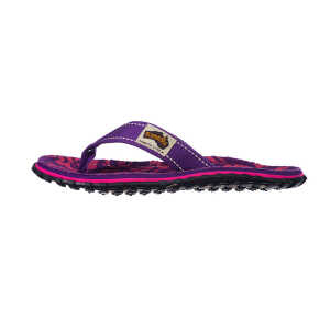 GUMBIES Purple Hibiscus – Vegane Badesandalen für Damen