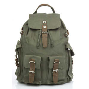 HF-0017 Hanf-Rucksack XL mit 4 Außentaschen von PURE Concept (Hanf Rucksack XL)