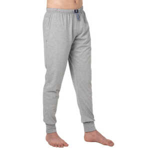 Haasis Bodywear Herren Pyjamahose mit Bündchen, Seitentaschen, Single Jersey, Bio Baumwolle, GOTS