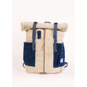 Hemper Rucksack Mochila Nuptse Natural e Índigo