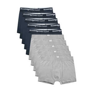 KnowledgeCotton Apparel 10er Pack Boxershorts – MAPLE 10 – aus Bio-Baumwolle