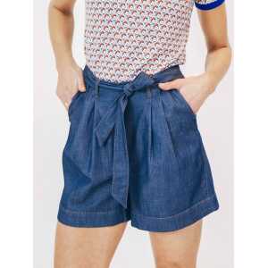 Mademoiselle YéYé Jeans Short mit weitem Bein aus Bio-Baumwolle