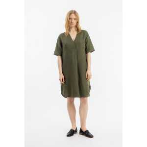 Rotholz Kaftan Kleid Olive