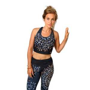 The Spirit of OM Yoga Bra Magic blue