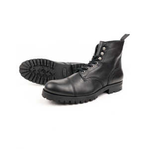 Will’s Vegan Shop Arbeitsstiefel Schwarz Damen