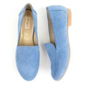 Will’s Vegan Shop Loafer Blau Veganes Wildleder Damen