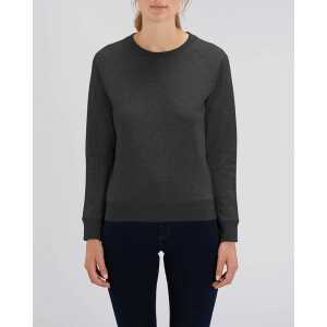 YTWOO Sweatshirt Basic meliert für Frauen, Sweater, Pullover, Bio-Baumwolle