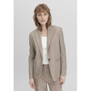 hessnatur Damen Woll-Blazer Relaxed aus Bio-Merinowolle – beige – Größe 40