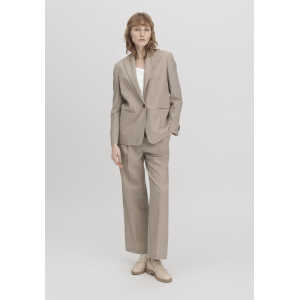 hessnatur Damen Woll-Blazer Relaxed aus Bio-Merinowolle – beige – Größe 40