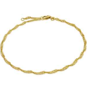 modabilé Fußkette Singapurkette SINGAPORE 2,4mm 333 Gold (8 Karat), Goldfußkette