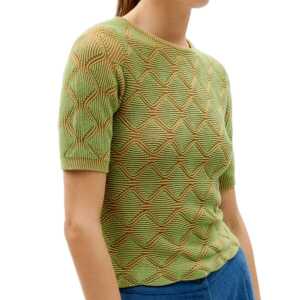 thinking mu DOA Kurzarm-Pullover aus Bio-Baumwolle