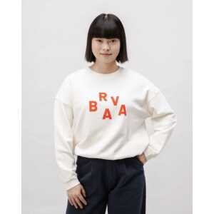 Brava Fabrics BRV Squared Baumwoll-Sweatshirt Ecru