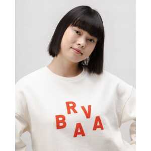 Brava Fabrics BRV Squared Baumwoll-Sweatshirt Ecru