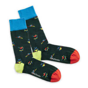 DillySocks Socken Ski Free aus Biobaumwoll-Mix