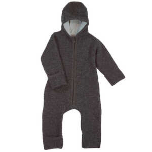 Halfen Baby und Kleinkind Walk-Overall mit Reißverschluss reine Bio-Wolle