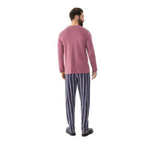 Mey Herren Schlafanzug Pyjama lang “Rose Stripe”