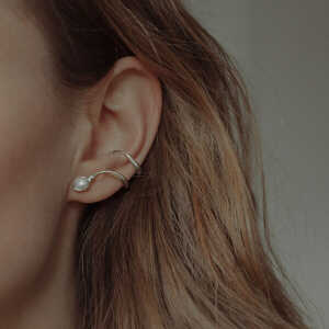 Nella & Sina Earcuff JANA Perle | Ohrring