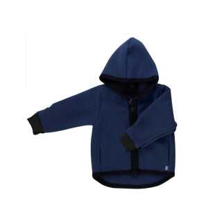 Popolini Baby und Kinder Walk-Jacke Milo Bio-Merinowolle/Bio Baumwolle