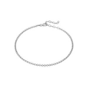 modabilé Fußkette Erbskette 23cm +5cm 925 Sterling Silber Fußkettchen (2,5mm)