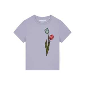 watapparel T-Shirt Frauen Blume in Wasserfarbe 05