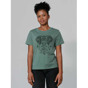 watapparel T-Shirt Frauen Mandala Elephant